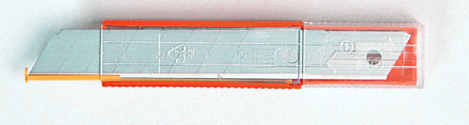 Abbrechklingen 18 mm Trapez Flipbox mit 10 Stk. Klingen